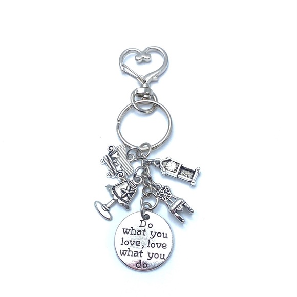 Interior Designer Keychain Bag Charm Do What You Love… - Picture 2 of 5